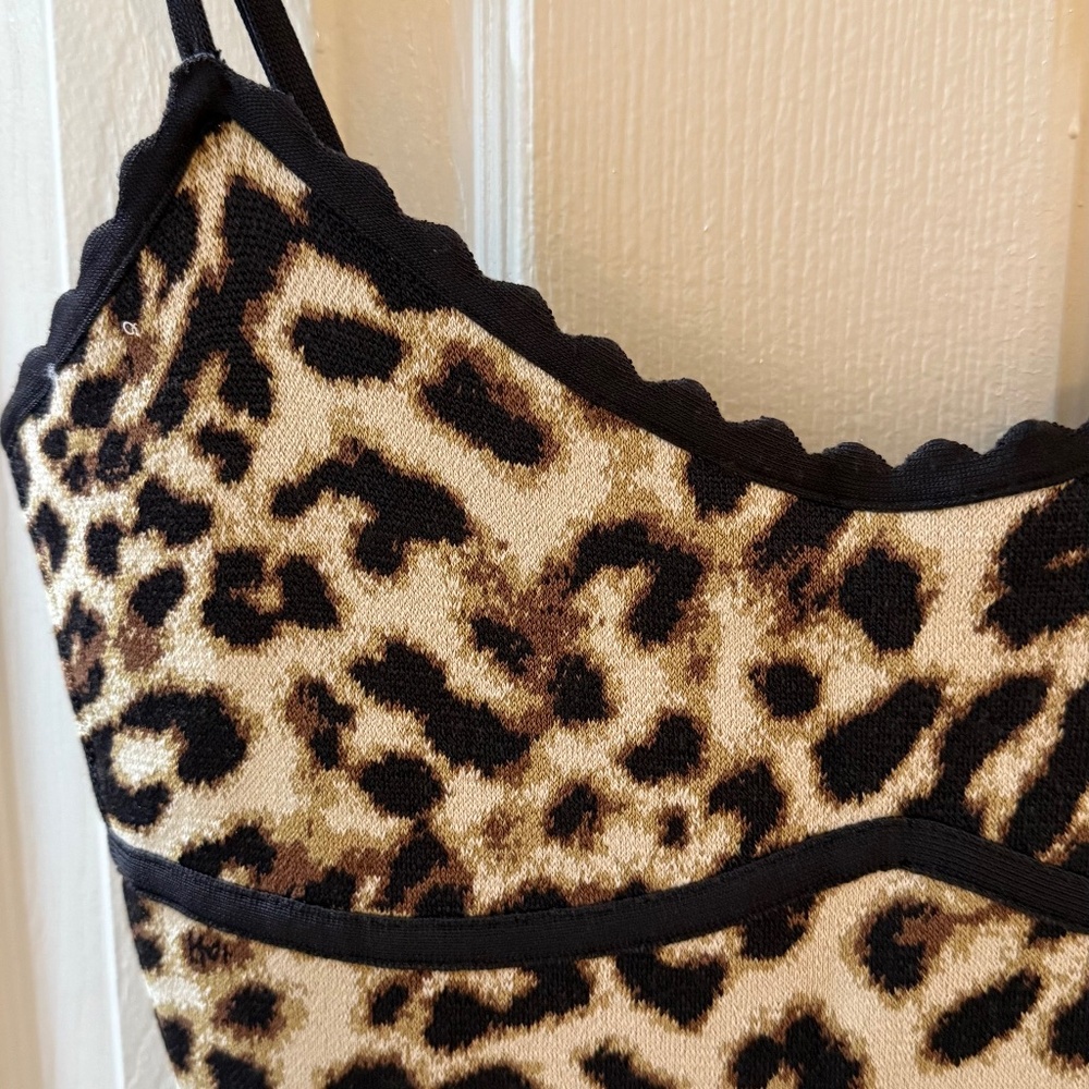 BCBGMaxAzria  animal tiger print mini dress
